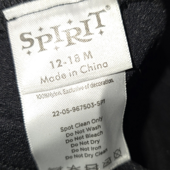 SPIRIT Baby Sweet Skeleton Day of the Dead Halloween Costume 12-18 M 12 18 Month - Picture 12 of 14